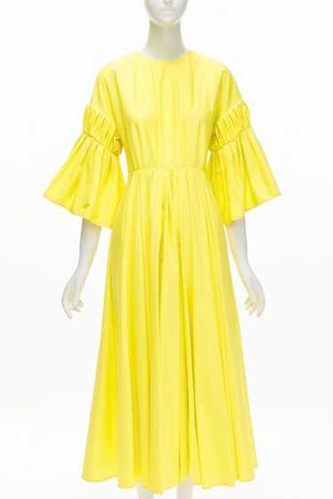 Roksanda ROKSANDA sunshine yellow cotton origami p