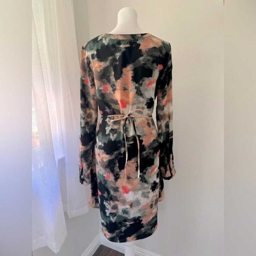 Merona Black & Pink Abstract Print Long Sleeve Be… - image 4