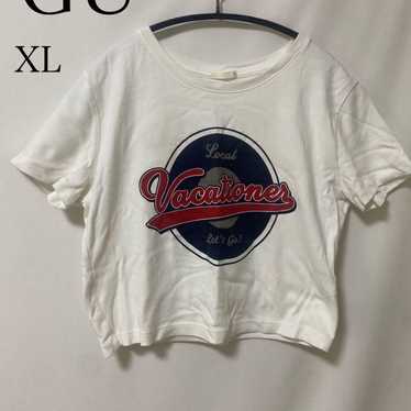 GU T-shirt XL size, belly-exposing, summer clothi… - image 1