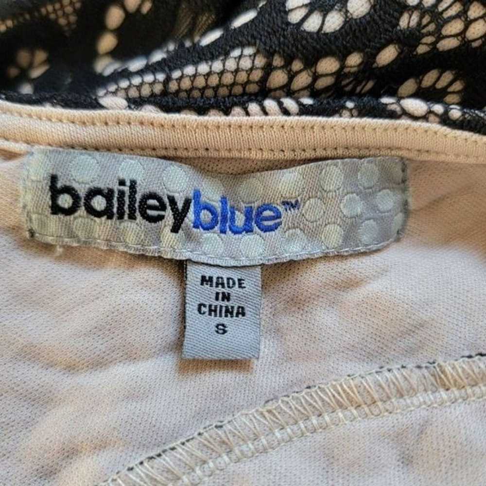 Bailey Blue Small Lace Black and Beige Long Forma… - image 5