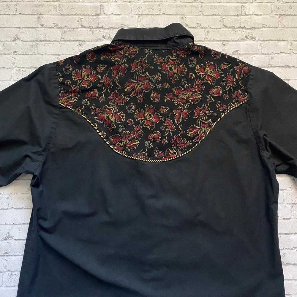 Vintage Western Floral Shirt - image 3