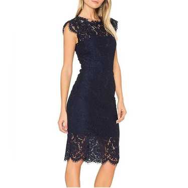 Merokeety Lace Midi Dress- Blue, Size S - image 1