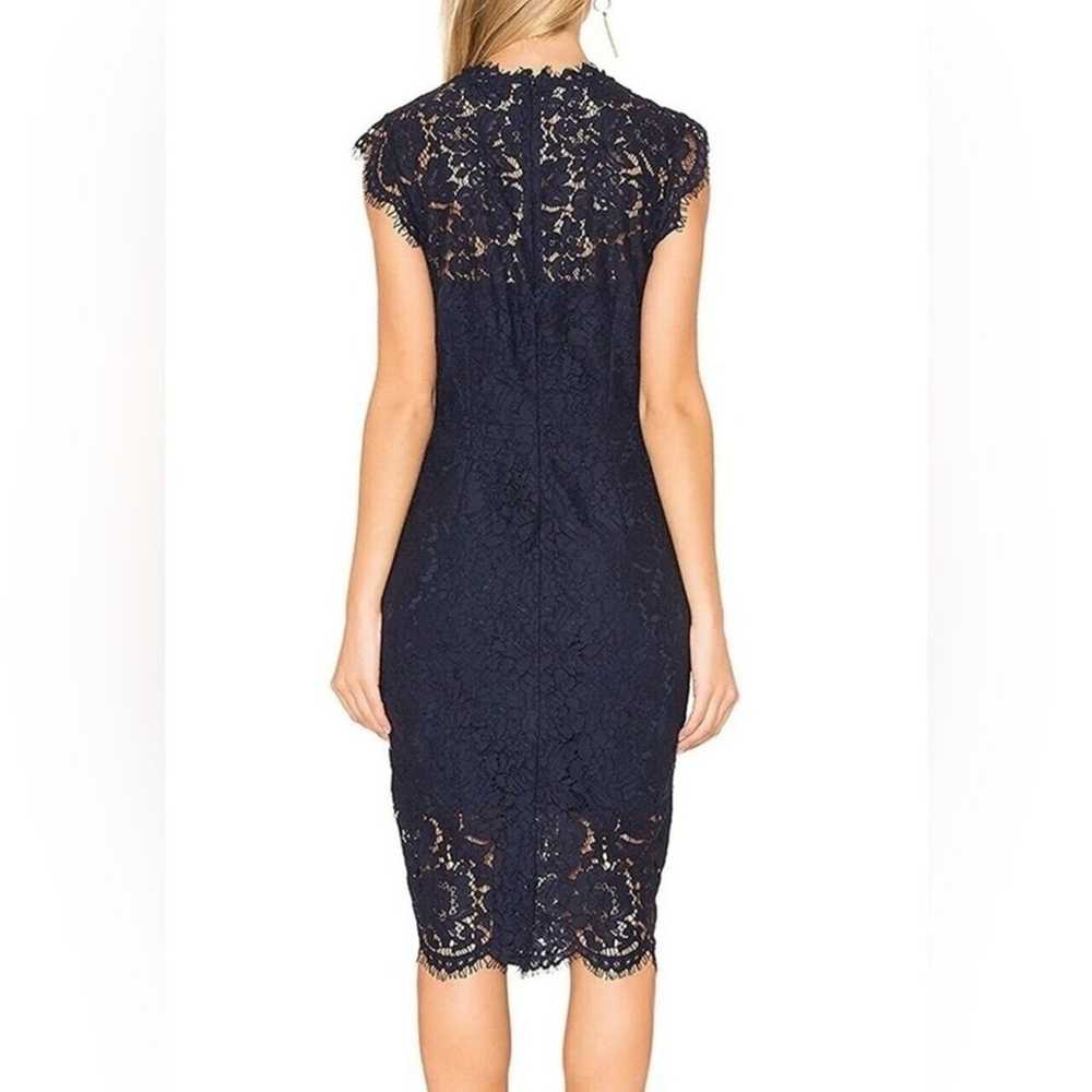 Merokeety Lace Midi Dress- Blue, Size S - image 2