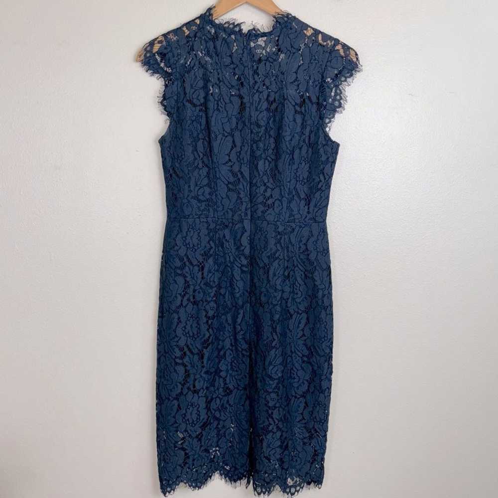 Merokeety Lace Midi Dress- Blue, Size S - image 4