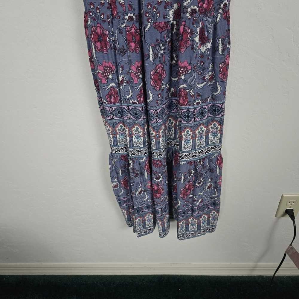 Knox Rose Dress Maxi S Blue Floral Boho Babydoll … - image 11