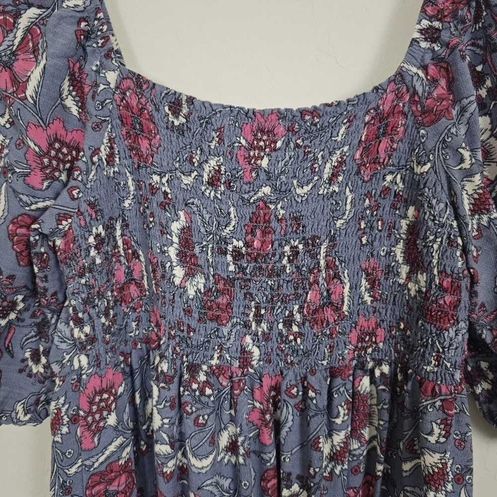 Knox Rose Dress Maxi S Blue Floral Boho Babydoll … - image 8