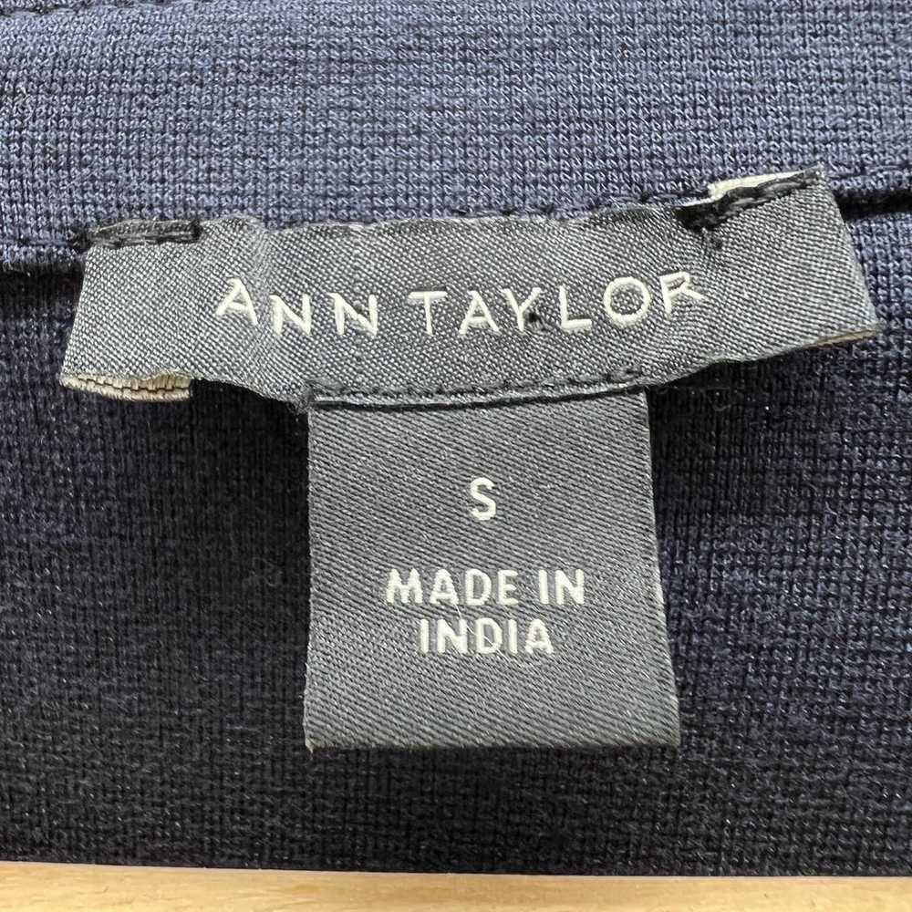 Ann Taylor SMALL Dark Blue Mini Shift Dress Long … - image 8