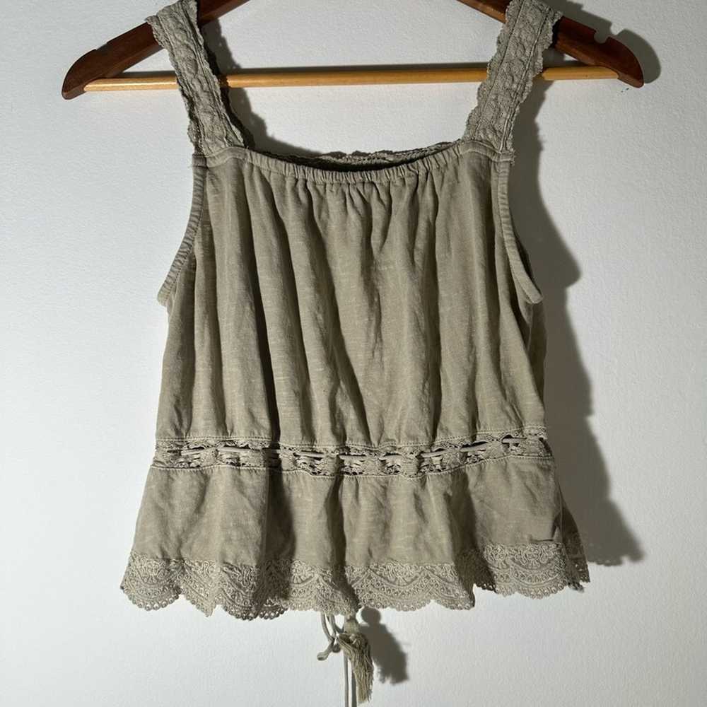 Lucky Brand Embroidered Vintage Lace Tank Top - image 4