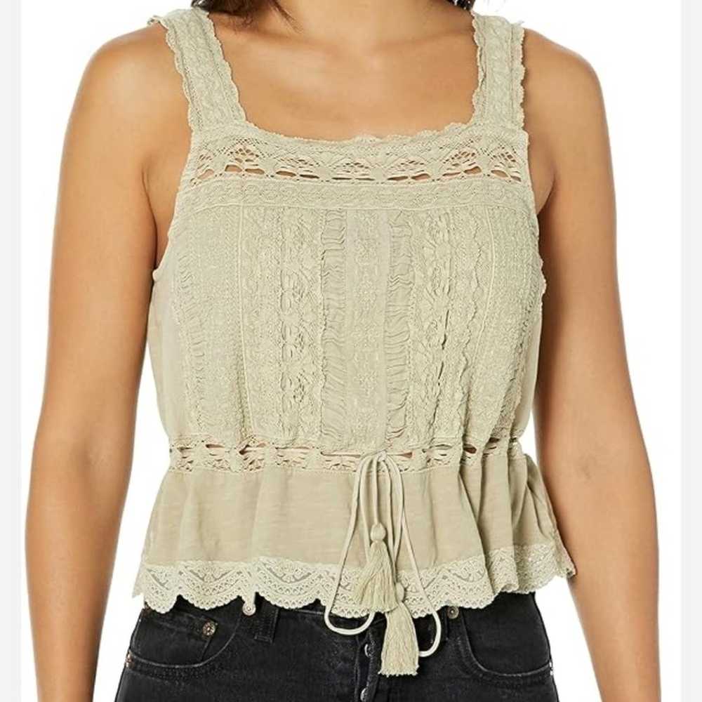 Lucky Brand Embroidered Vintage Lace Tank Top - image 6