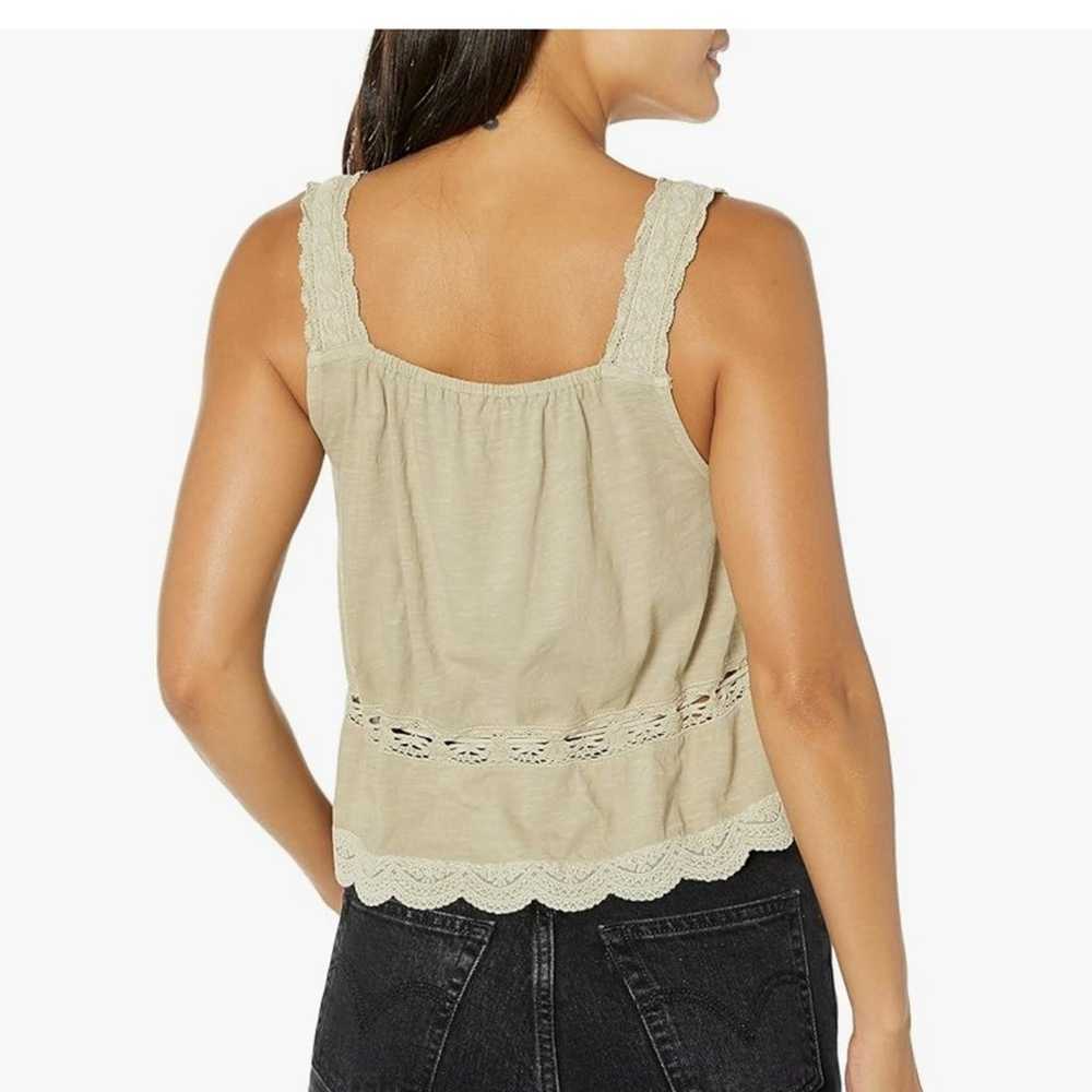 Lucky Brand Embroidered Vintage Lace Tank Top - image 8