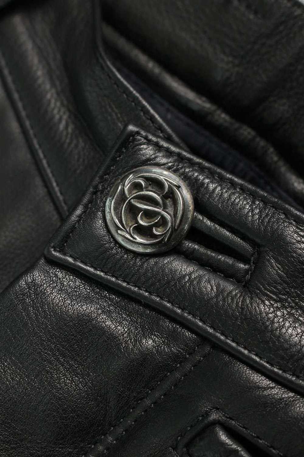 Chrome Hearts Chrome Hearts Floral Button Leather… - image 3