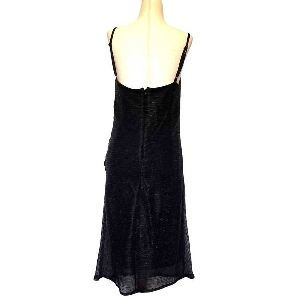 Vintage ONYX NITE Y2k Slip Dress Sz 10 Metallic S… - image 4