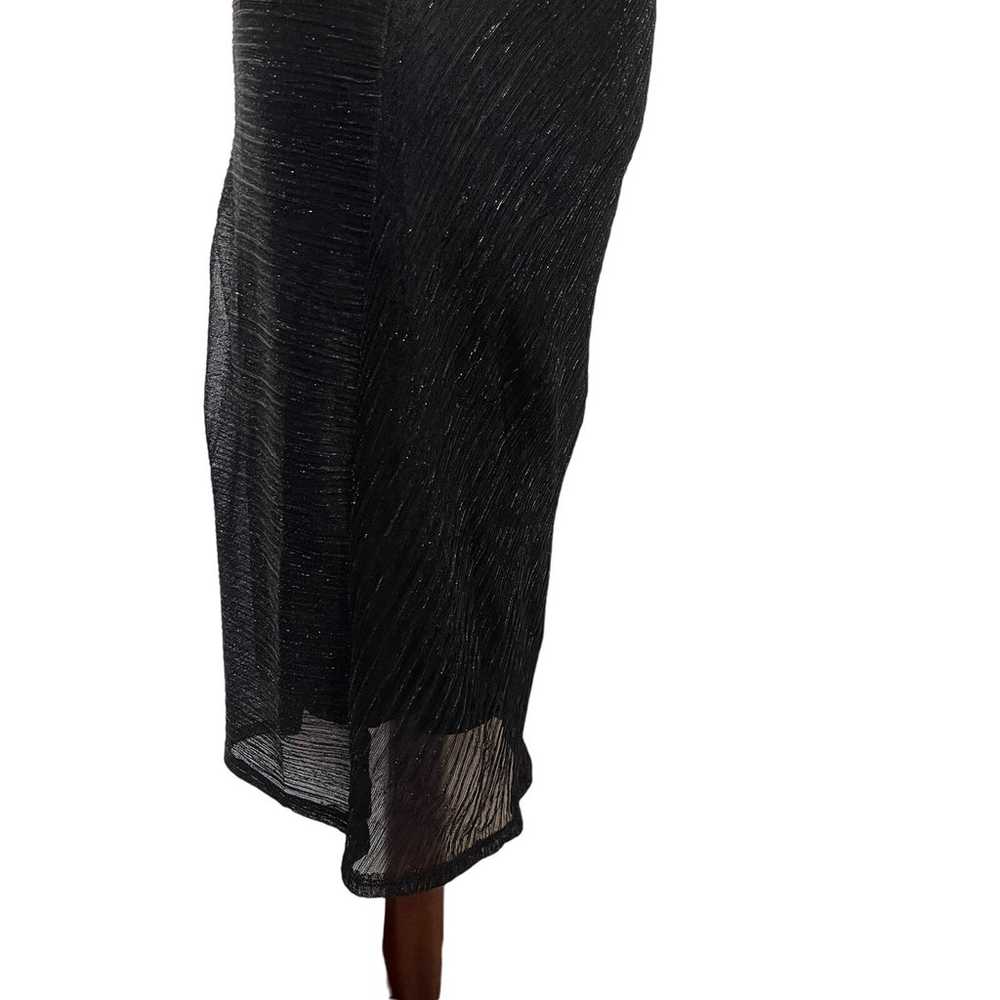 Vintage ONYX NITE Y2k Slip Dress Sz 10 Metallic S… - image 8