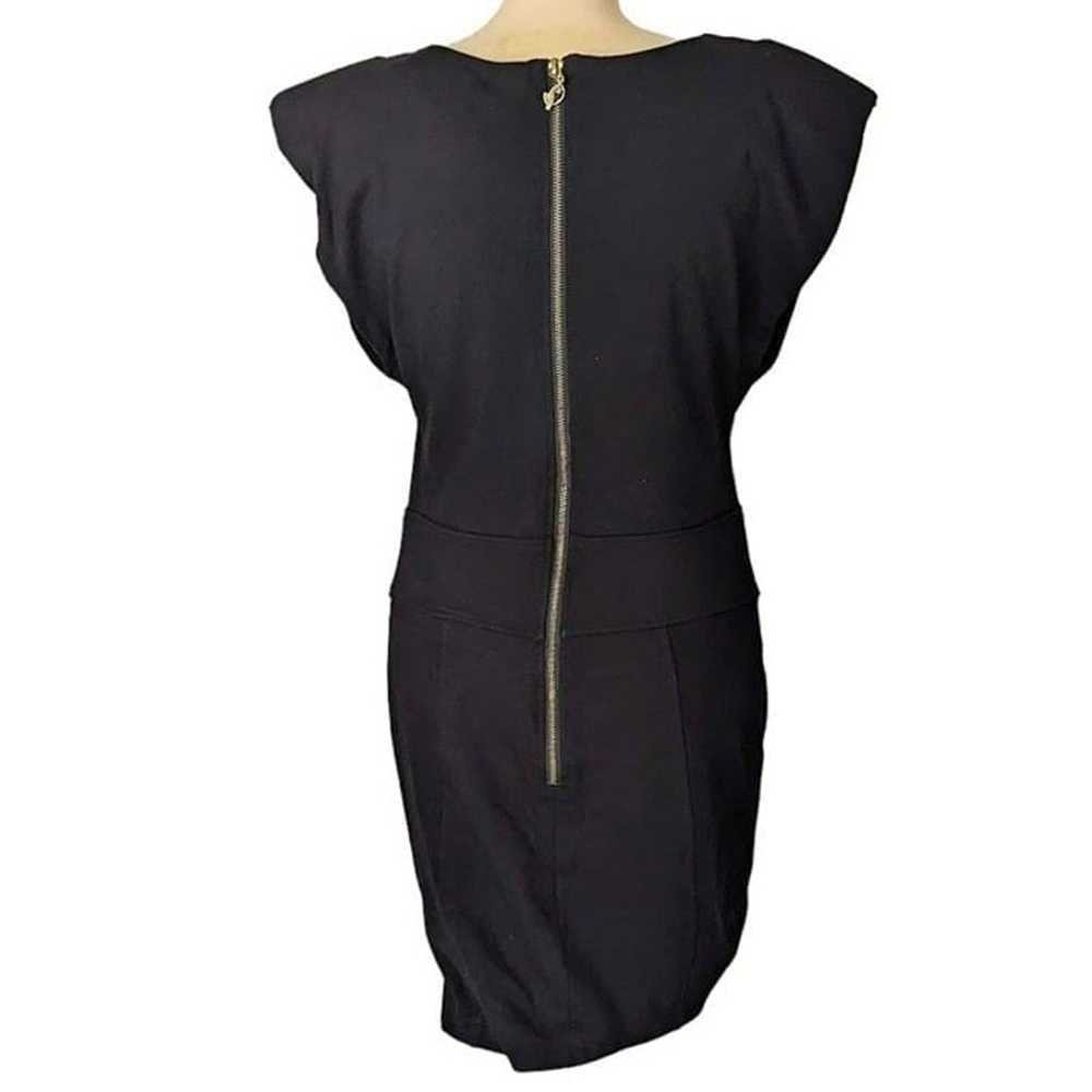 Vintage Y2K Mini Dress Drop Waist Deep V Neck Kni… - image 3