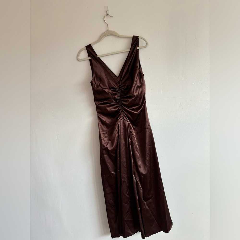 Jessica McClintock 12 Chocolate Brown Evening Gown - image 3