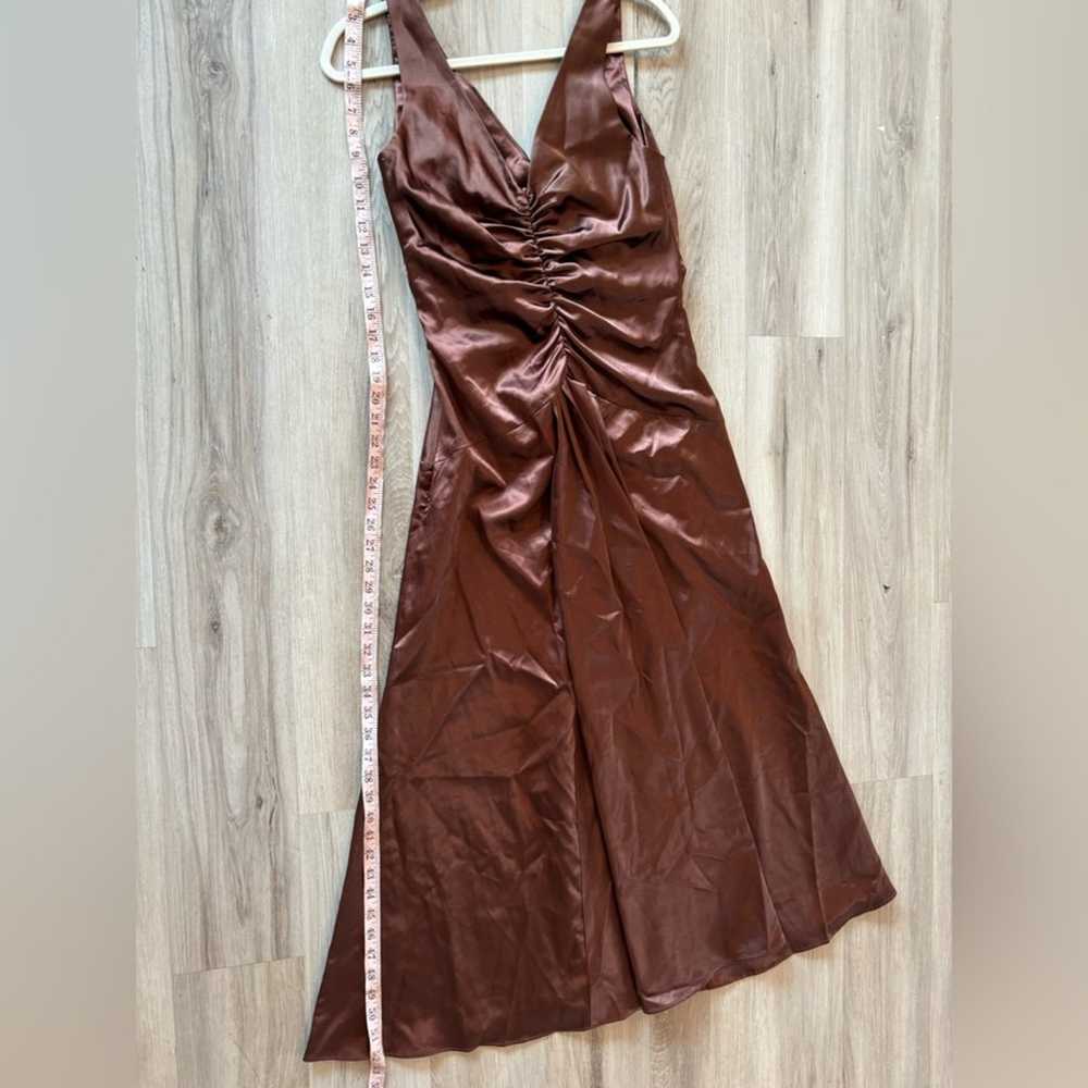 Jessica McClintock 12 Chocolate Brown Evening Gown - image 4