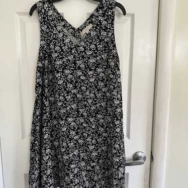 LOFT Linen Blend Dress