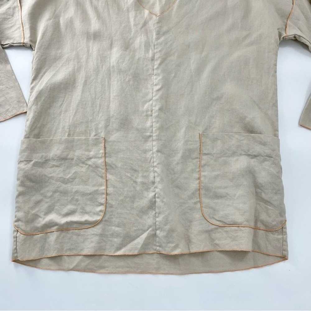 Soft Surroundings 100% Linen Canberra Tunic in Fl… - image 3