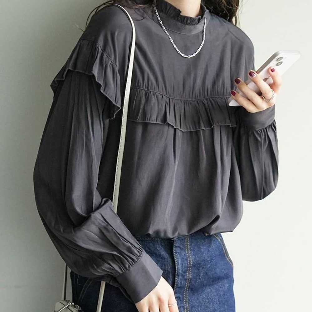 【Excellent condition】DISCOAT / Frill Long Sleeve … - image 3