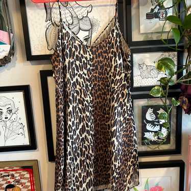 Vintage leopard print nightgown - image 1