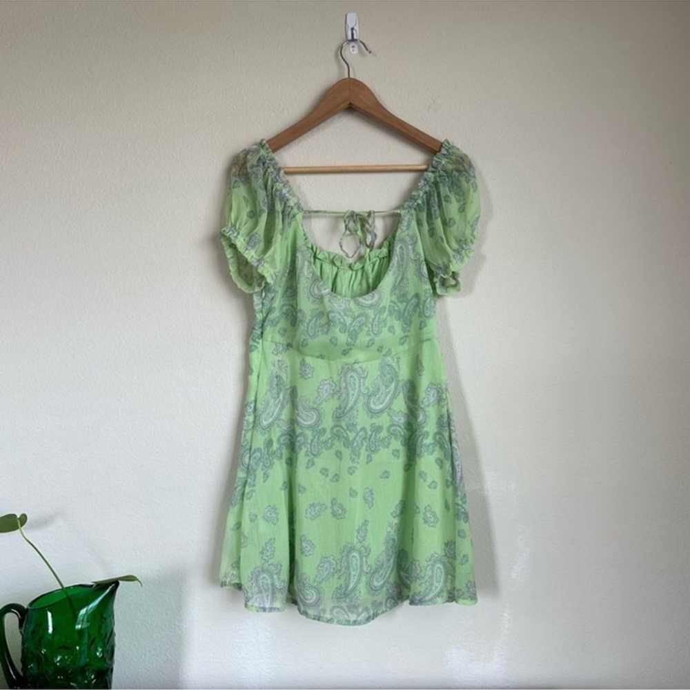 Urban Outfitters Green Paisley Mini Dress - image 8