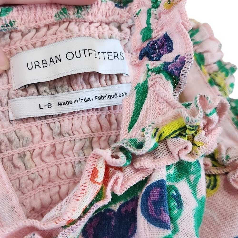 Urban Outfitters Robin Pink Fruit Print Lace Up C… - image 7