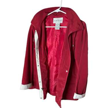 Vintage Red Womens Weather Tamer Rain Coat Jacket… - image 1