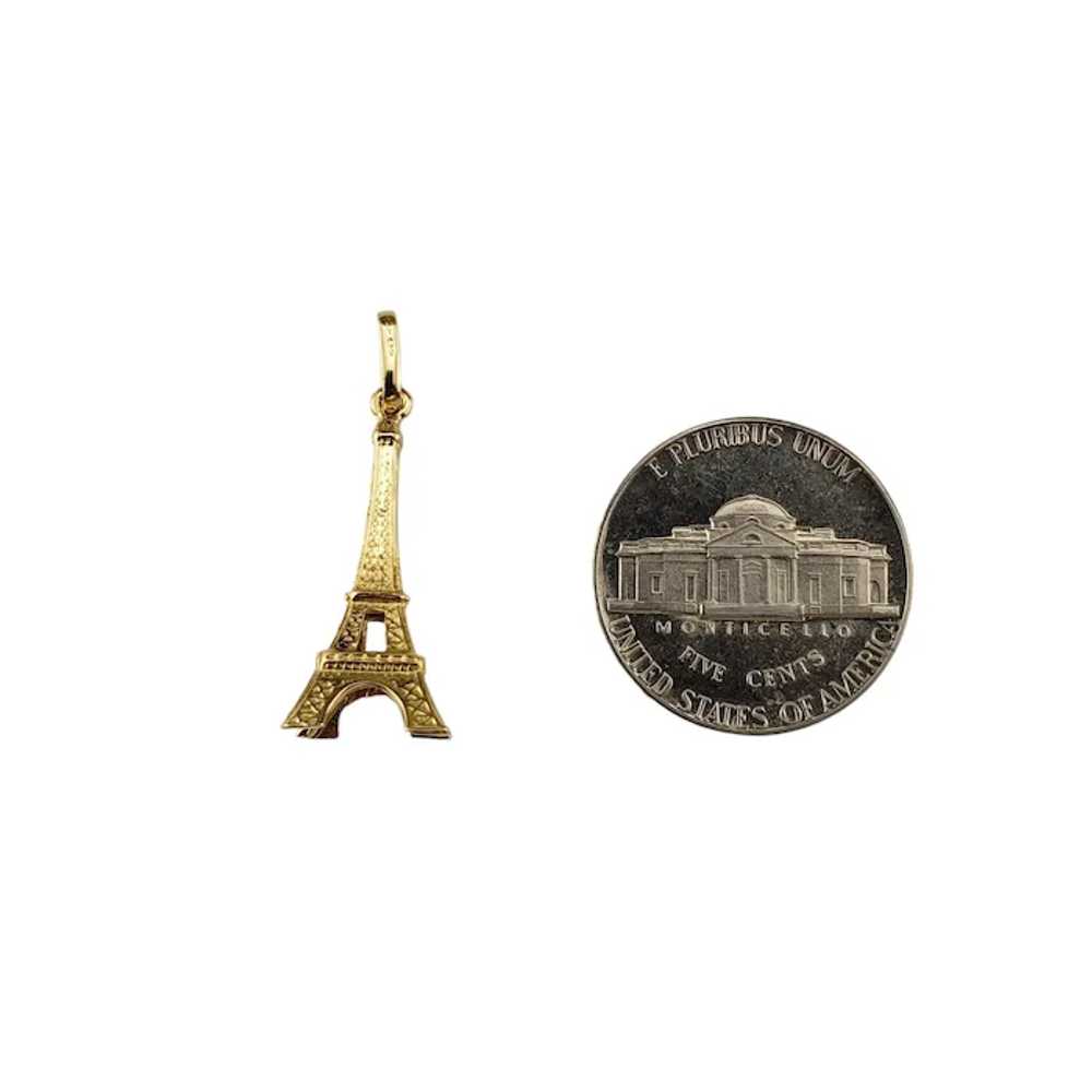 18 Karat Yellow Gold Eiffel Tower Charm Pendant #… - image 5