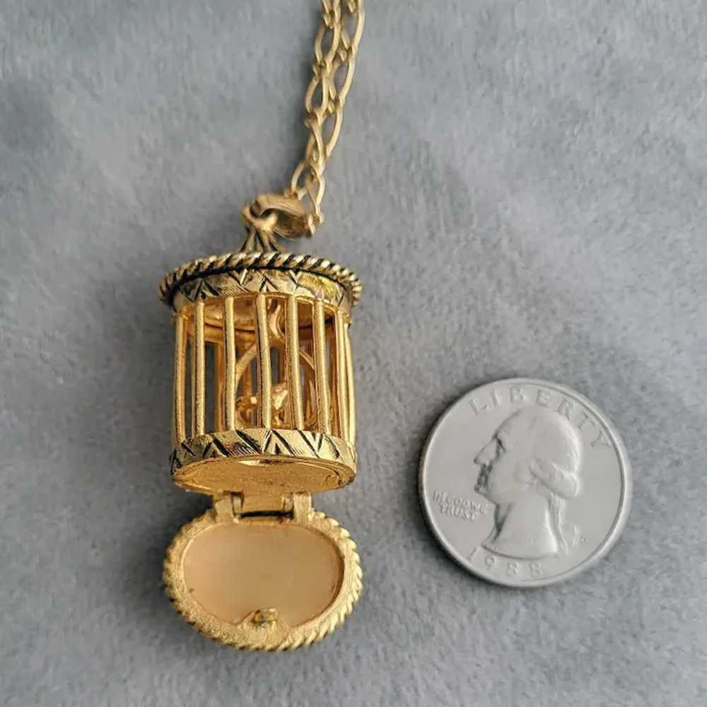 Wonderful Vintage Solid Perfume Necklace Dangling… - image 6