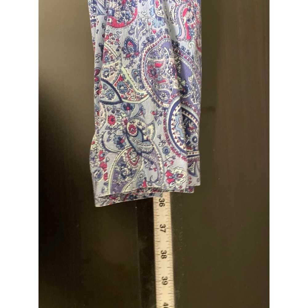 Vintage Express Womens Dress Size 14 Blue Paisley… - image 7