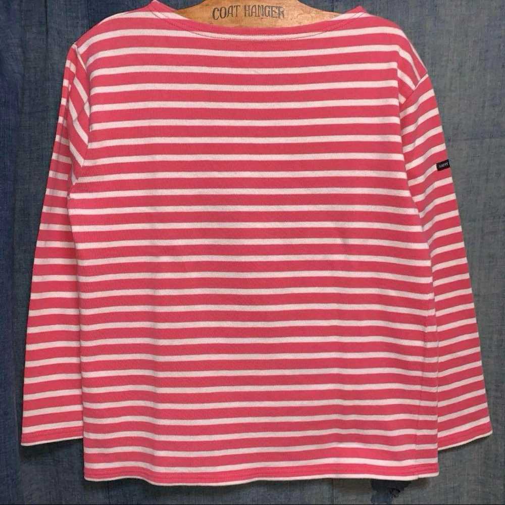 【SAINT JAMES】Pink Stripe T-Shirt - image 1