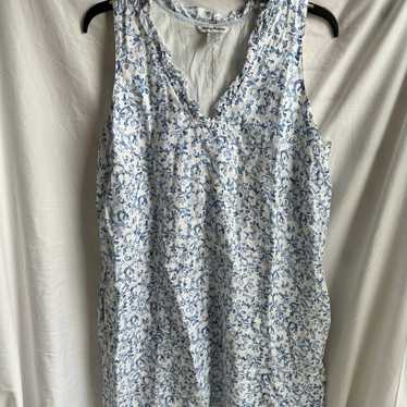 Tommy Bahama Sleeveless Blue & White Resort Casua… - image 1