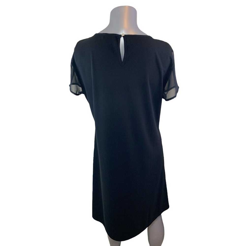 Vince Camuto Black Dress Sheath Large Tunic Sheer… - image 5