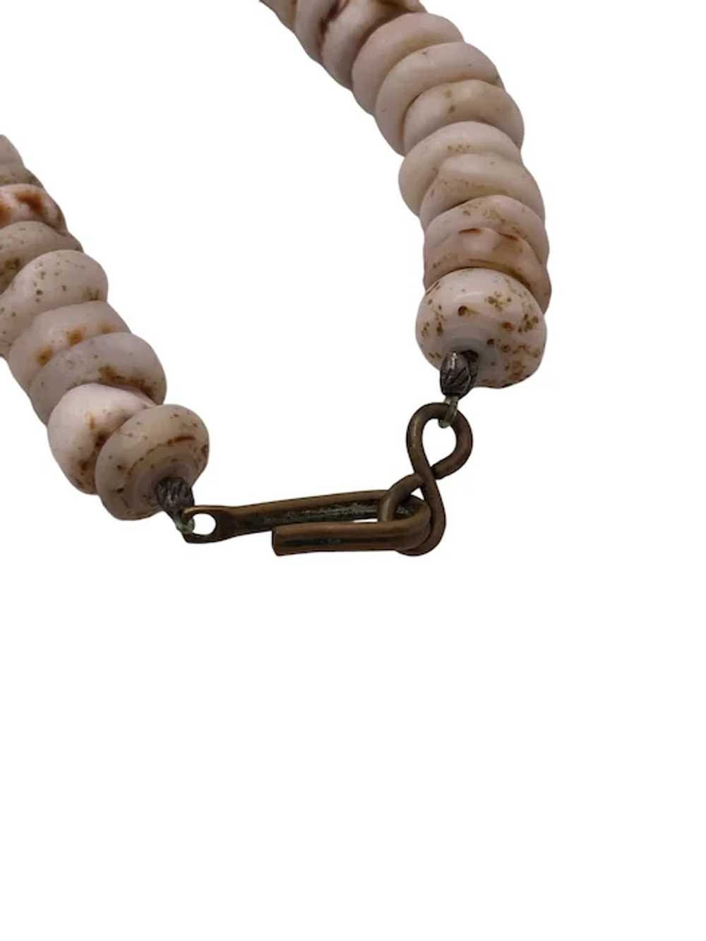 Vintage Puka Shell Bead Necklace - image 7