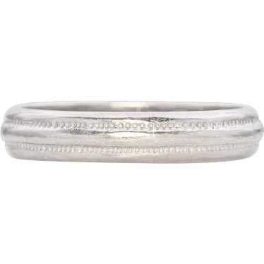 Vintage Platinum and Palladium Wedding Band Ring