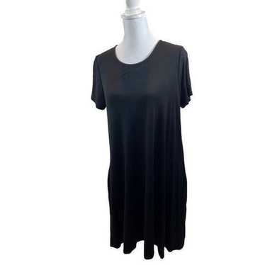 Agnes & Dora Black Short Sleeve Shift Dress Size L