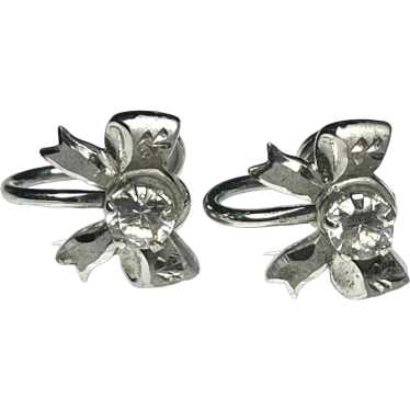 Vintage Marvel Screw Back Bow Earrings