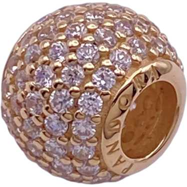 Pandora fancy selling yellow CZ pave lights set of two