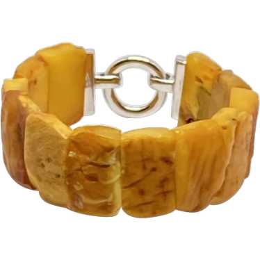 Vintage Genuine Butterscotch Amber Stretch Bracele