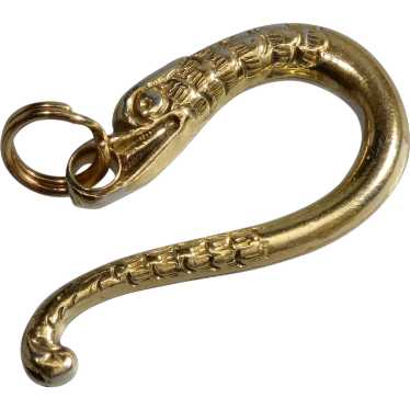 Antique Georgian Silver Dragon Hook For Watch Cha… - image 1