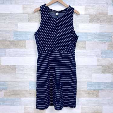 Old Navy Striped Textured Knit Fit & Flare Dress B