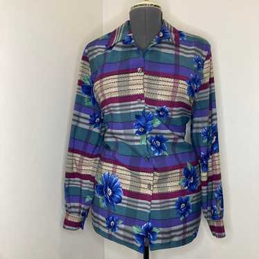 Allison Daley Women's Purple and Blue Shirt