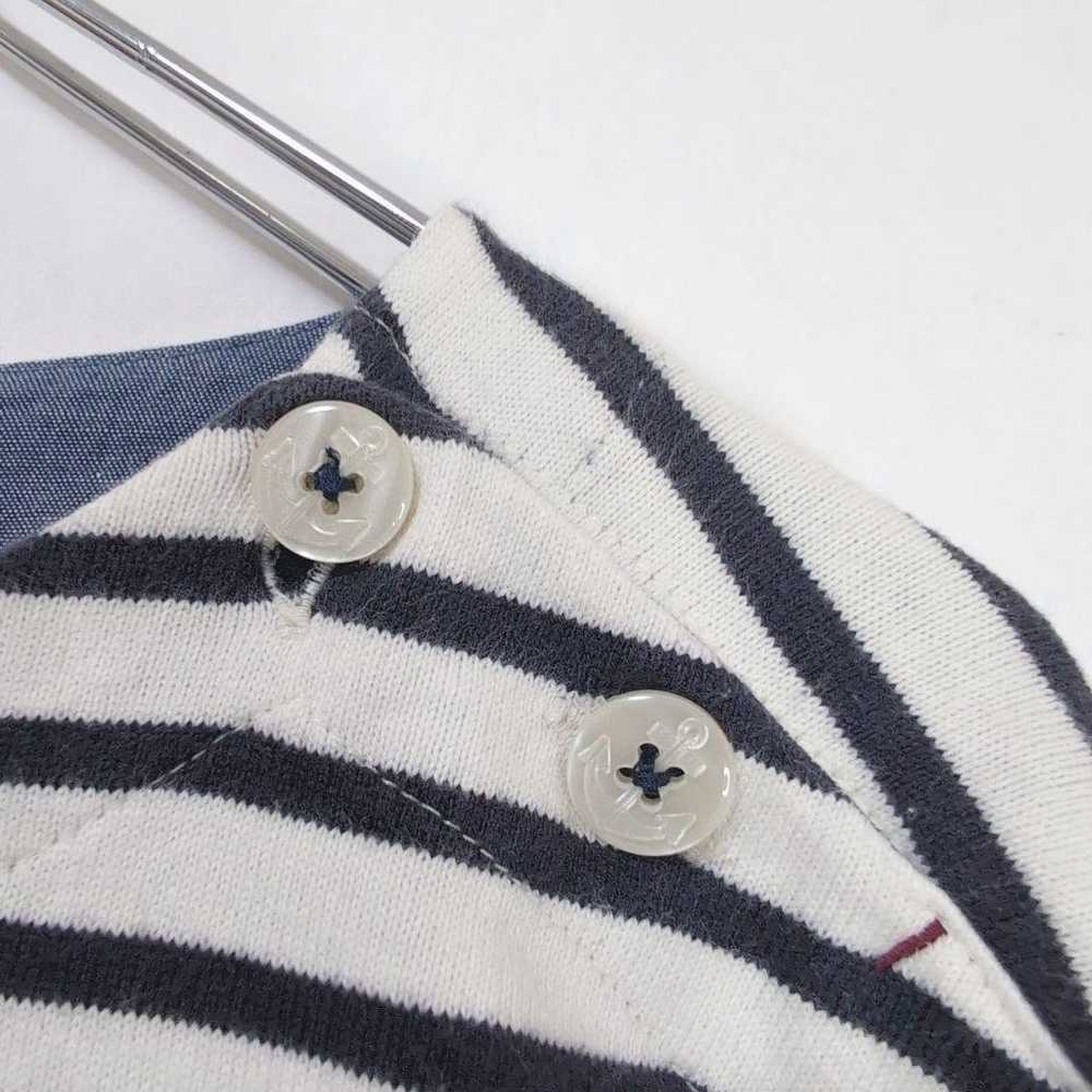 Portland 【L】 Cut and sewn Boat neck Border Marine… - image 4