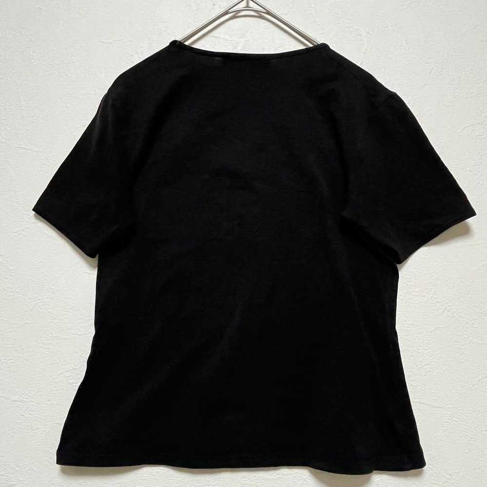 Untitled V-neck Half-sleeve T-shirt, Black, Size … - image 7