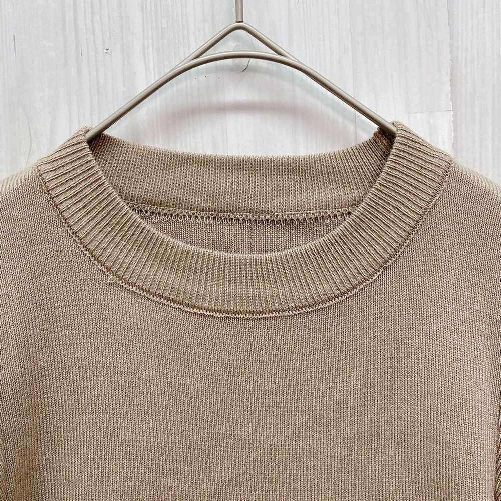 Grail Frill Sleeve Knit Beige M - image 3