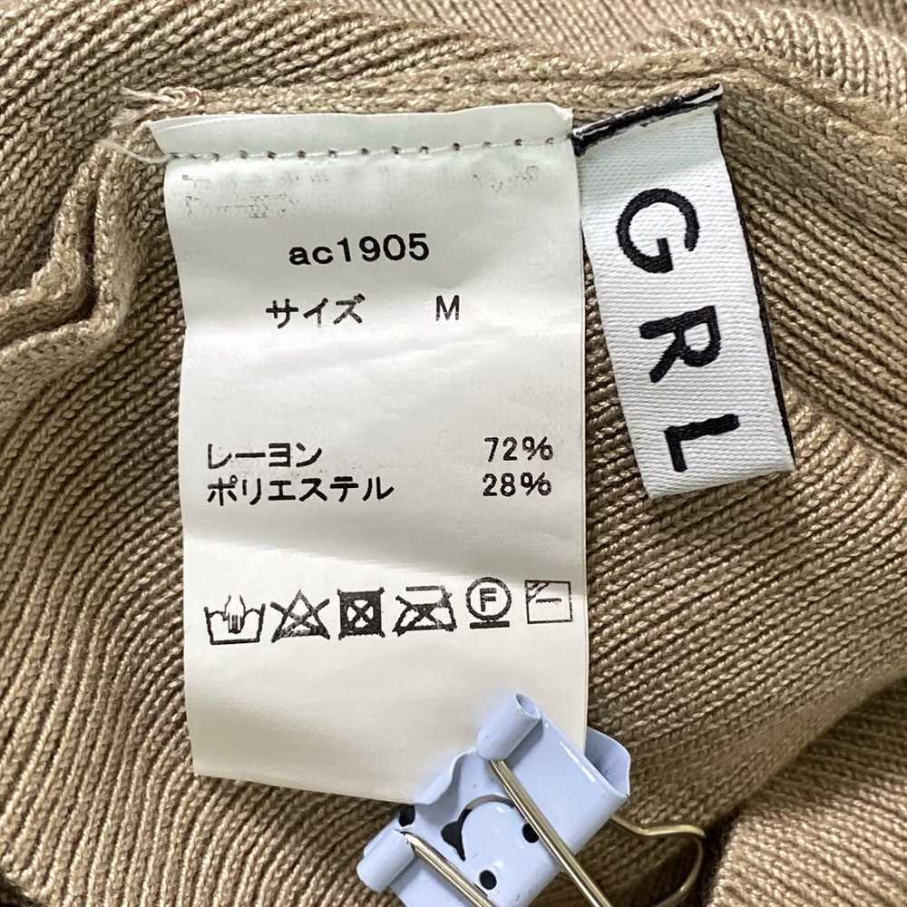 Grail Frill Sleeve Knit Beige M - image 7