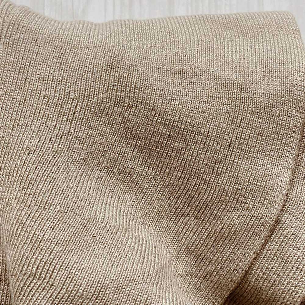 Grail Frill Sleeve Knit Beige M - image 8