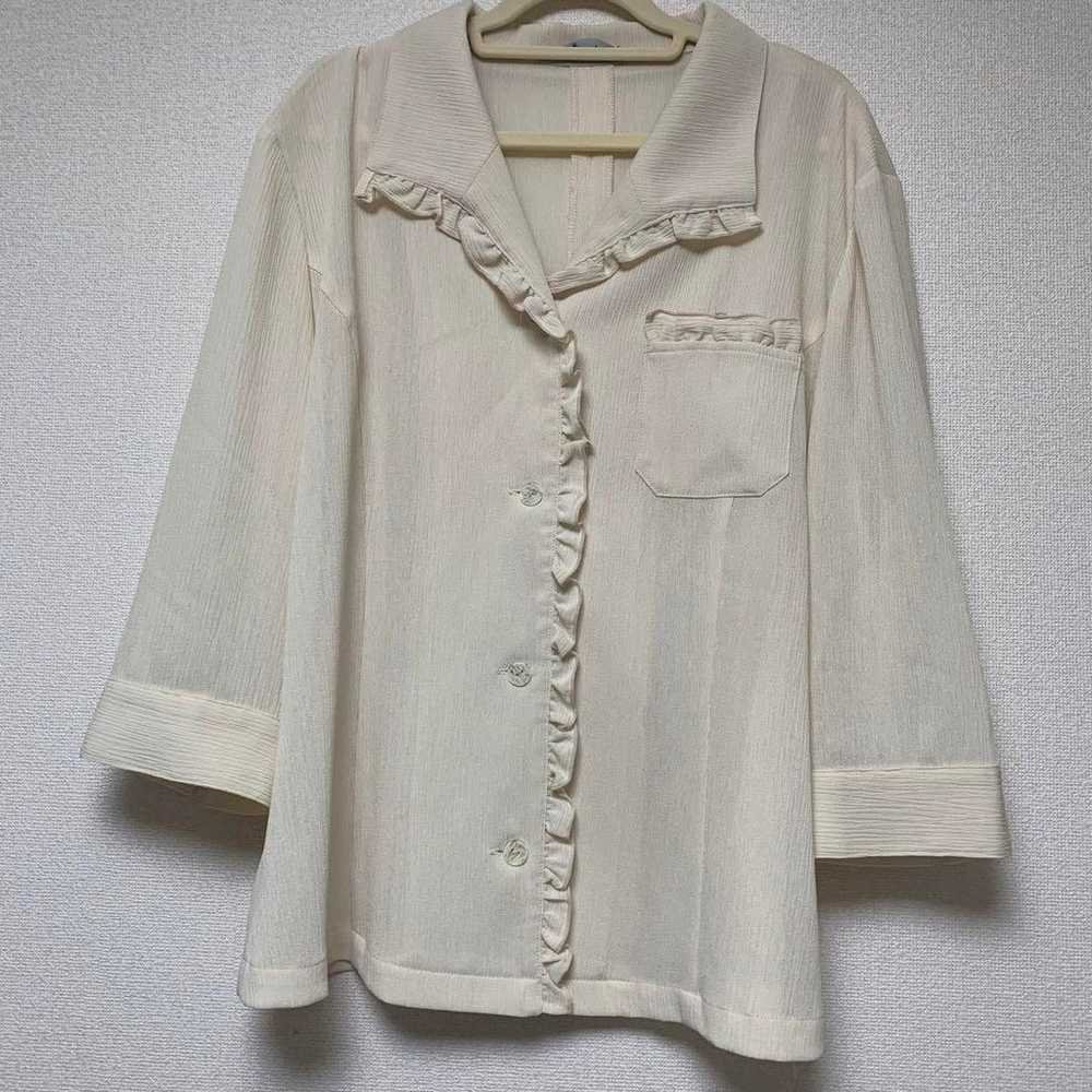 Shirt blouse vintage beige. - image 1