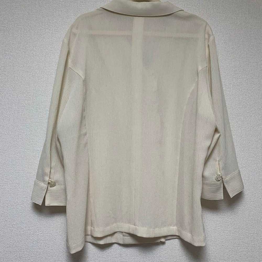 Shirt blouse vintage beige. - image 3