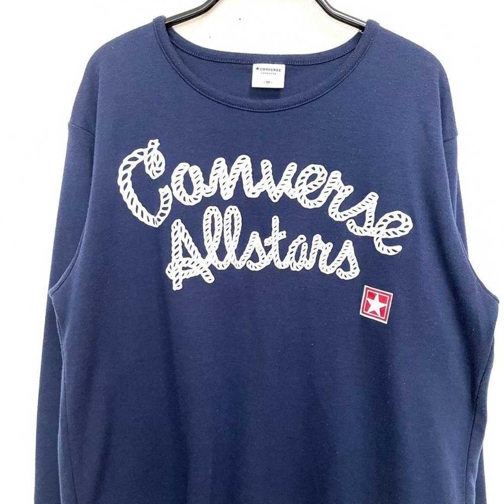 CONVERSE Logo T-shirt Navy Top Sweat Relax ◎ - image 3